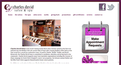 Desktop Screenshot of charlesdavidsalon.com