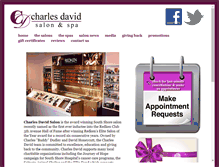 Tablet Screenshot of charlesdavidsalon.com